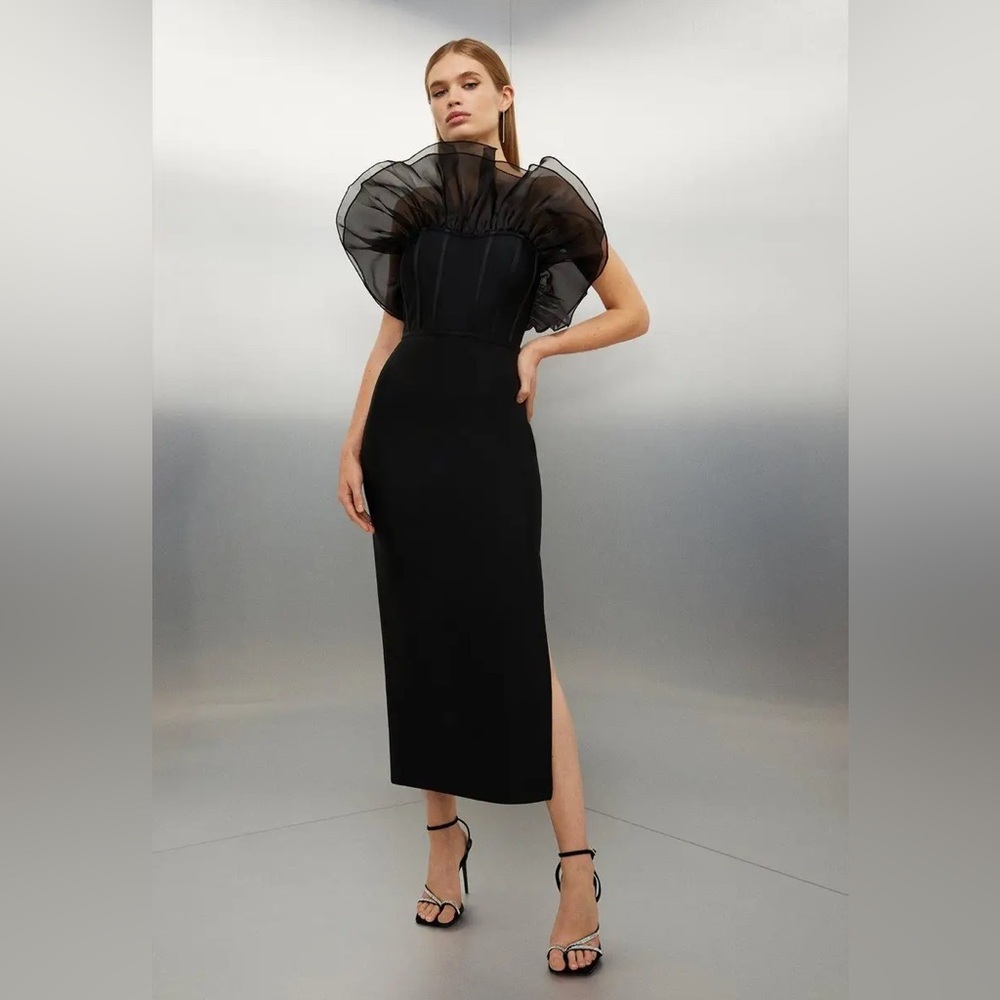 Elegant Navy Evening Dress